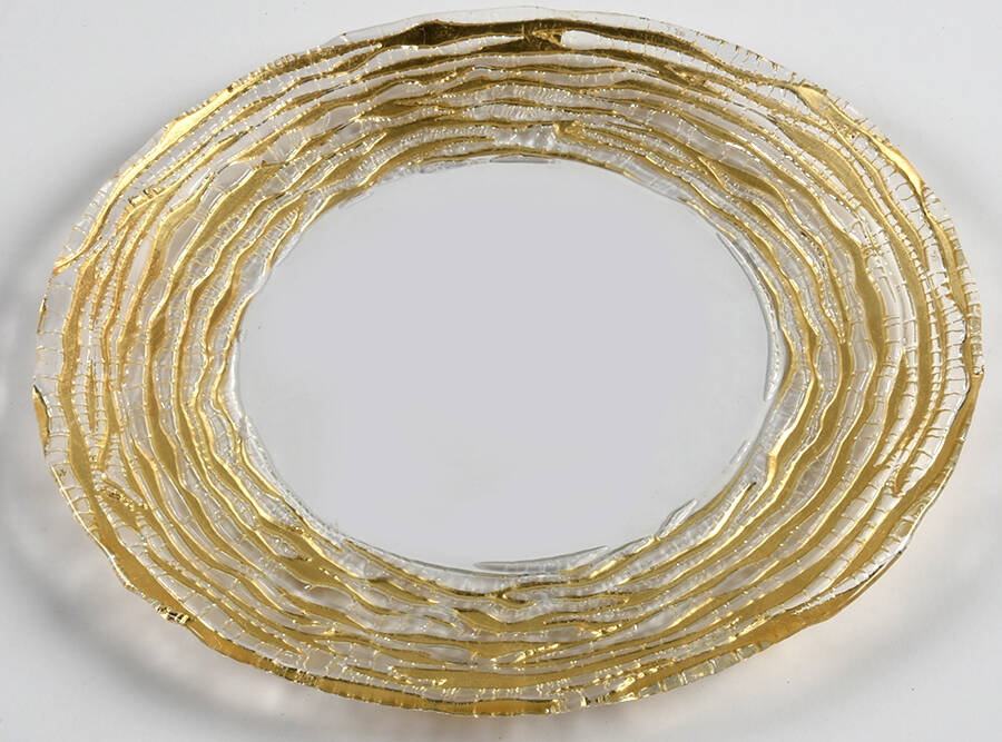 Rufolo Gold 8" Salad Plate by Vietri-1