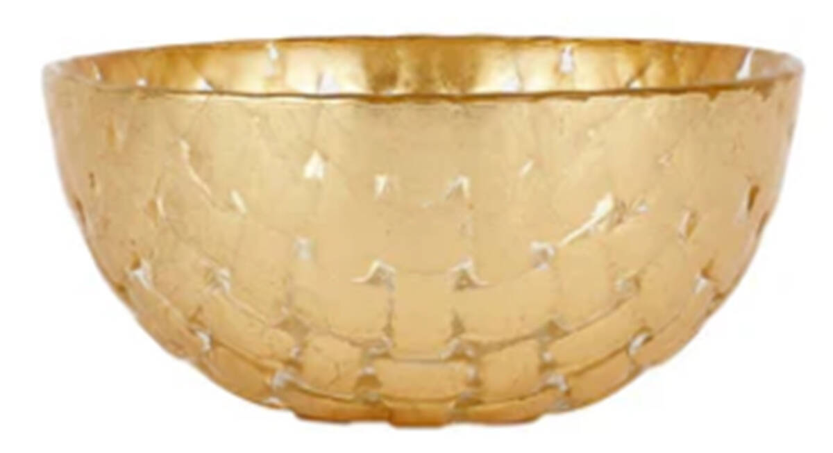 Rufolo Gold Condiment Bowl by Vietri-1