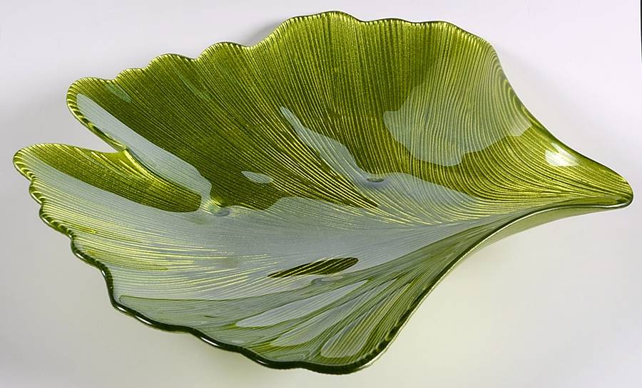 Ginkgo Leaf 14" Leaf Shape Platter by Vietri-1