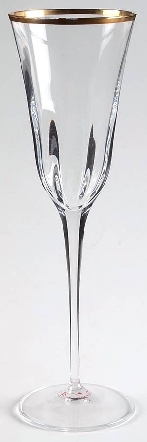 Optical Gold Fluted Champagne by Vietri-1
