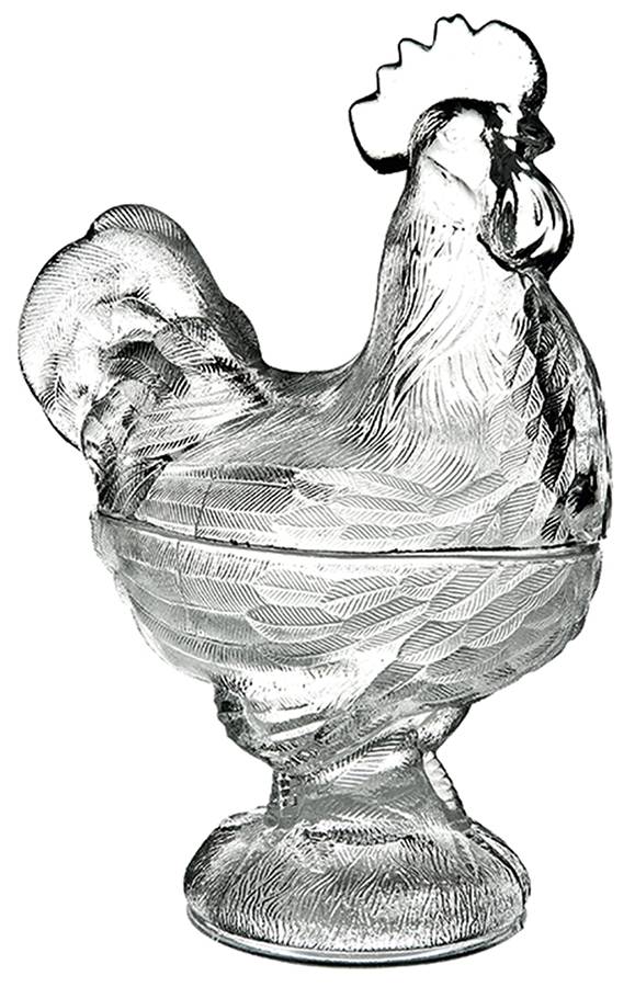 Le Coq Gray Rooster Box by Vista Alegre-1