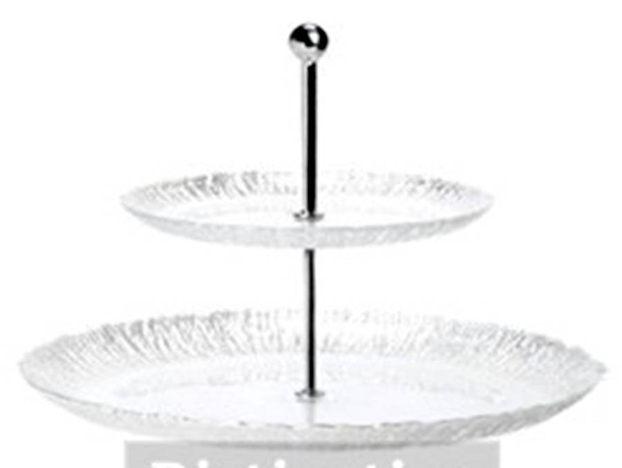 Rufolo Platinum 2 Tier Serving Tray by Vietri-1