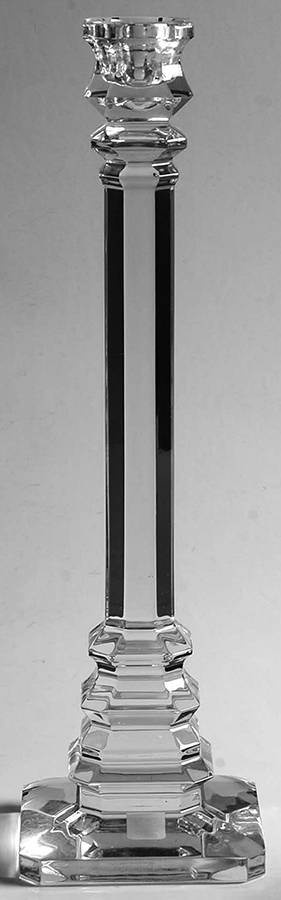 Louvre 10" Single Light Candlestick by Val St Lambert-1