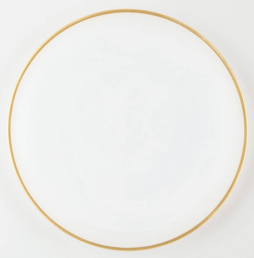 Alabaster Glass (White) Dinner Plate by Vietri-1