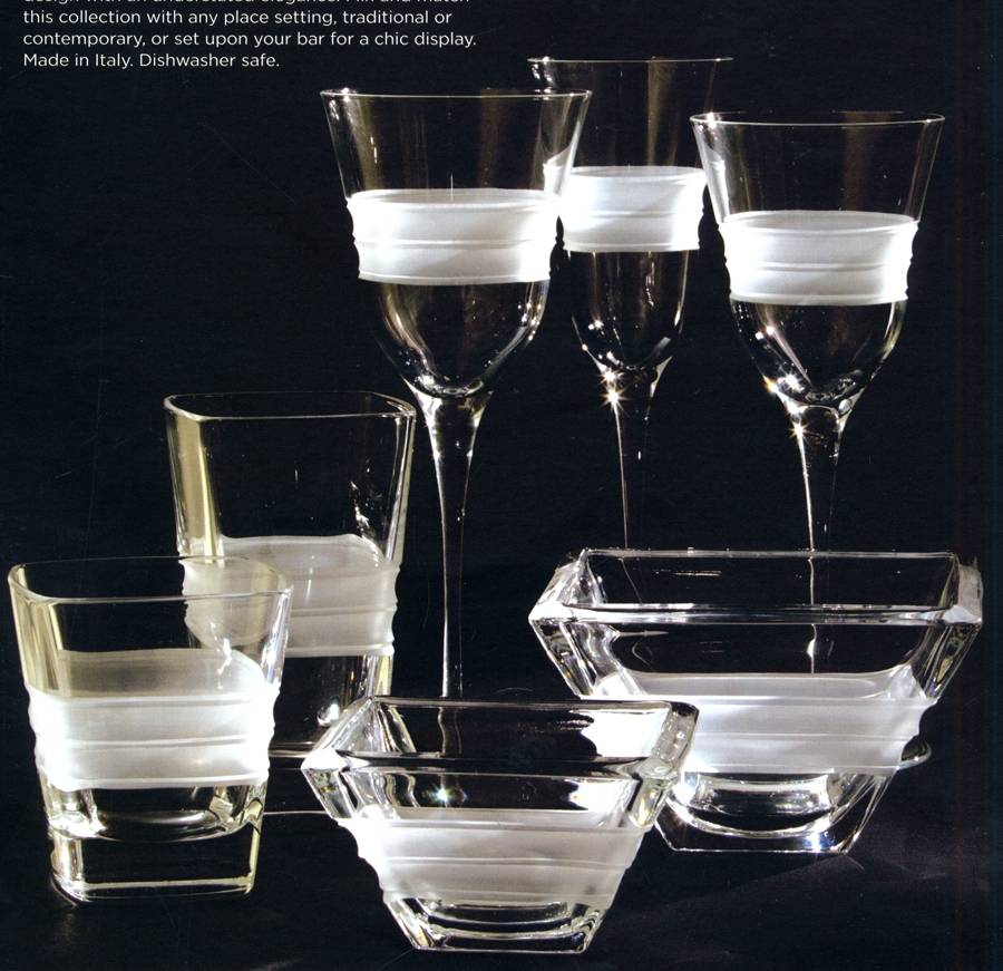 Lastra Water Goblet by Vietri-1