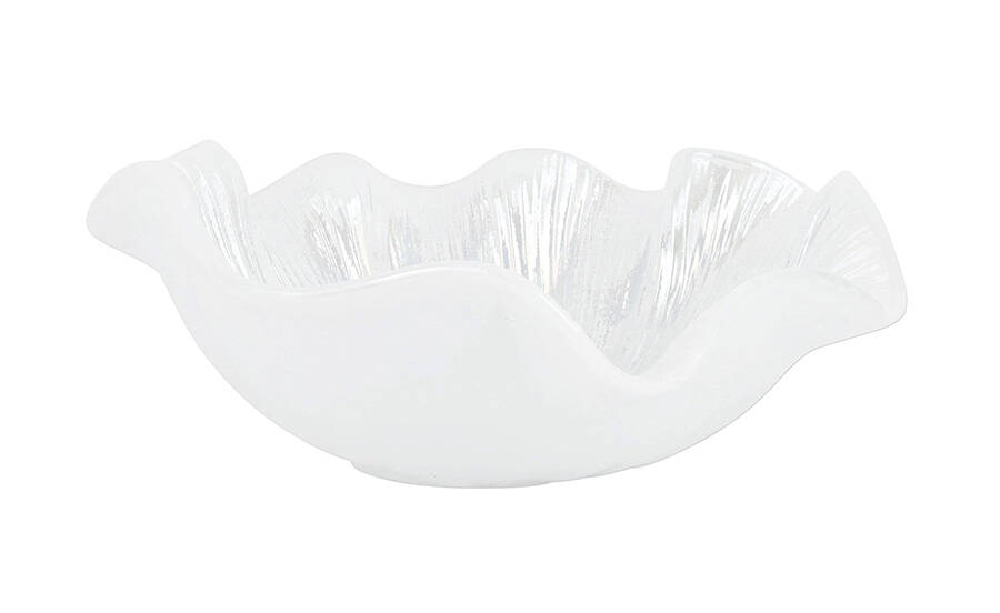 Onda 13" Ruffled Bowl by Vietri-1