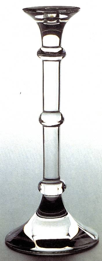 Ingo (Giftware) 17" Tall Single Light Candlestick by Val St Lambert-1