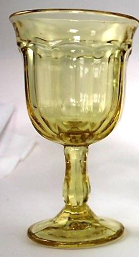 Arlington Topaz (Yellow) Water Goblet by Viking-1