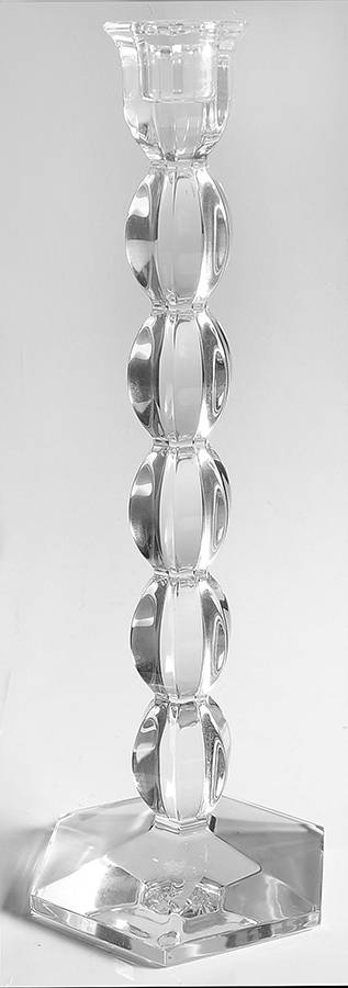 Berlaymont 12" Tall Single Light Candlestick by Val St Lambert-1