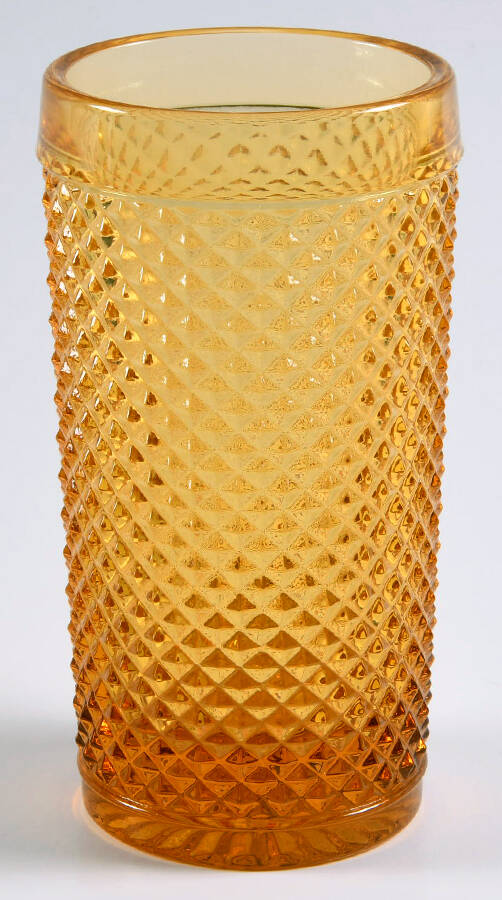 Bicos Amber Highball Glass by Vista Alegre-1