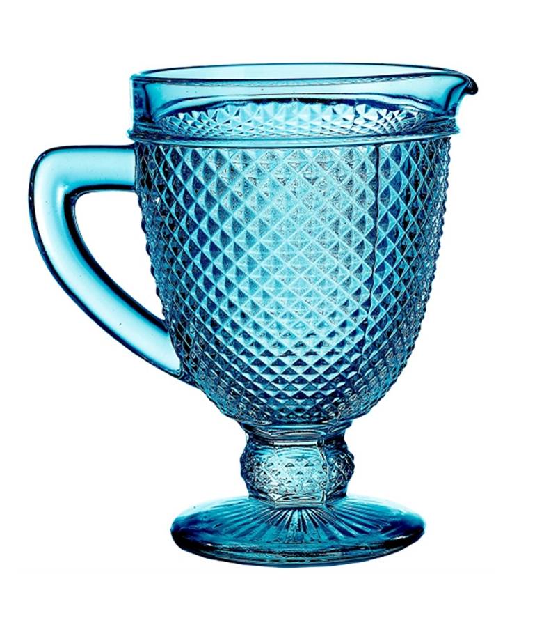 Bicos Blue 36 Oz Pitcher by Vista Alegre-1