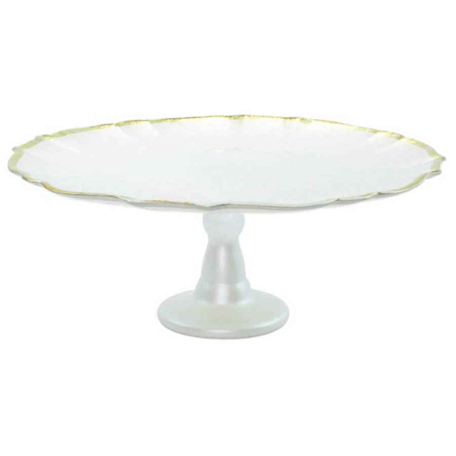 Baroque 12" Diameter Cake Stand/Pedestal by Vietri-1