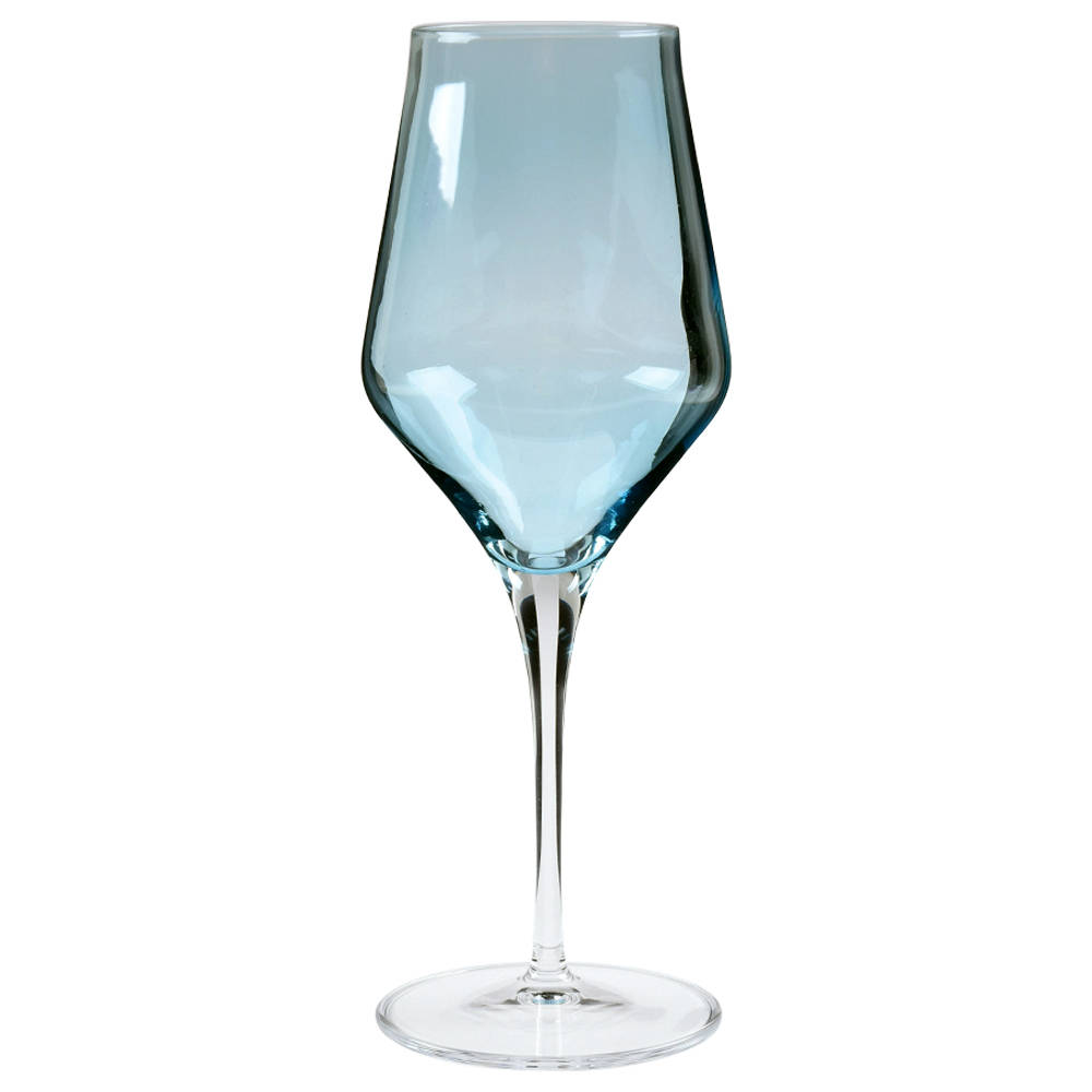 Contessa Teal Water Goblet - Set of 4 by Vietri-1