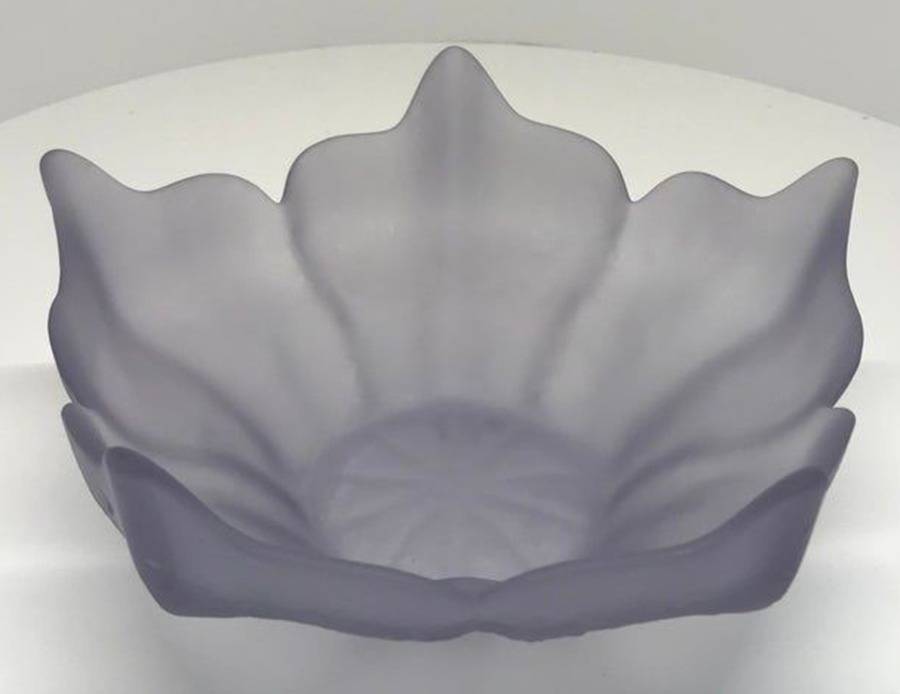 Stockhold lilac Frosted 5" Shallow Round Bowl by Viking-1