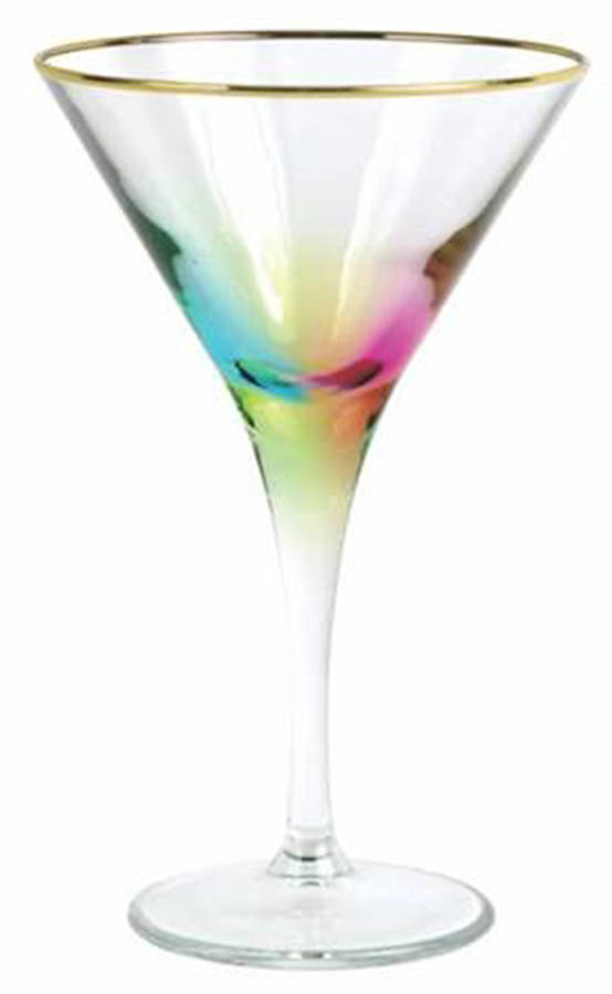 Rainbow Martini Glass by Vietri-1