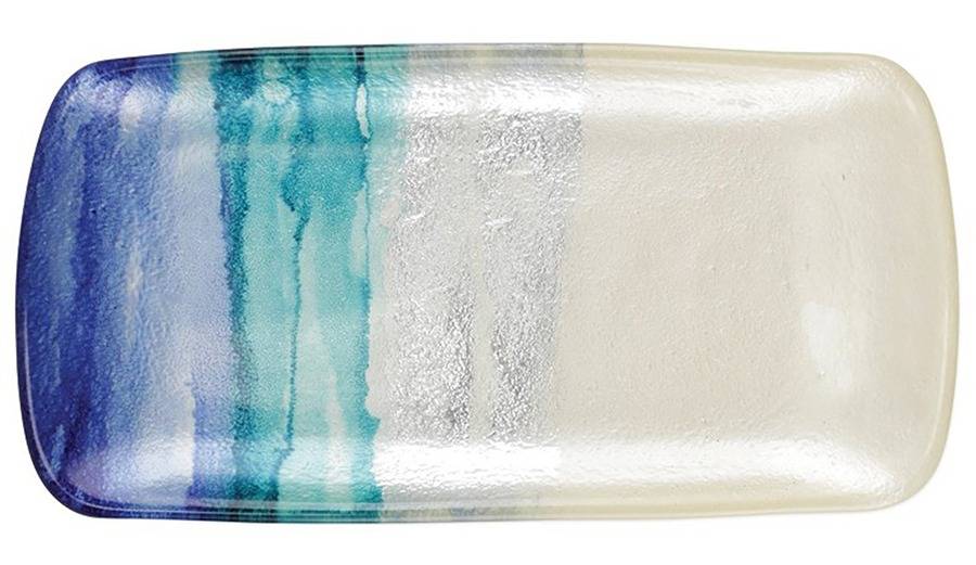 Sea Glass Ombre 11" Rectangular Tray by Vietri-1