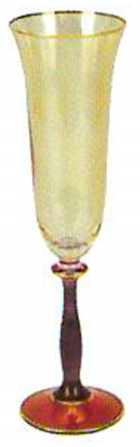 Regalia Deco Red Fluted Champagne by Vietri-1