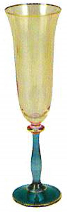 Regalia Deco Green Fluted Champagne by Vietri-1