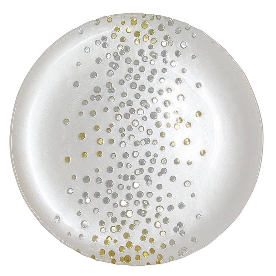 Confetti Glass Dinner Plate by Vietri-1