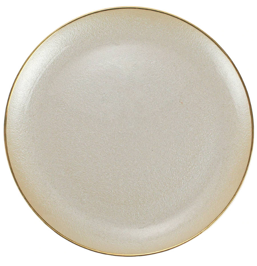 Metallic Glass 12" Round Platter by Vietri-1