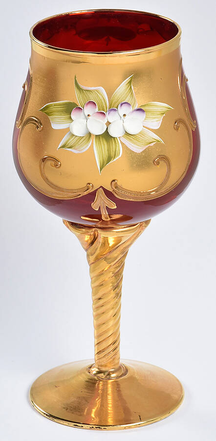 V1M2 Water Goblet by Vecchia Murano-1