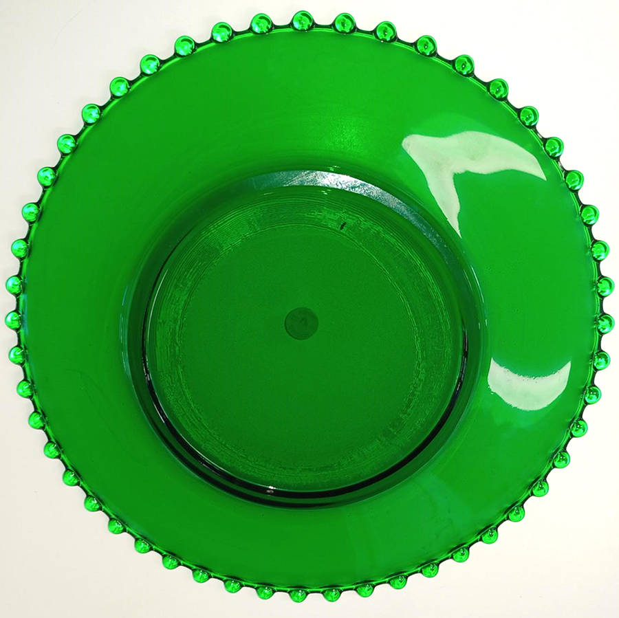 Candlewick Green (Evergreen) Service Plate by Viking-1