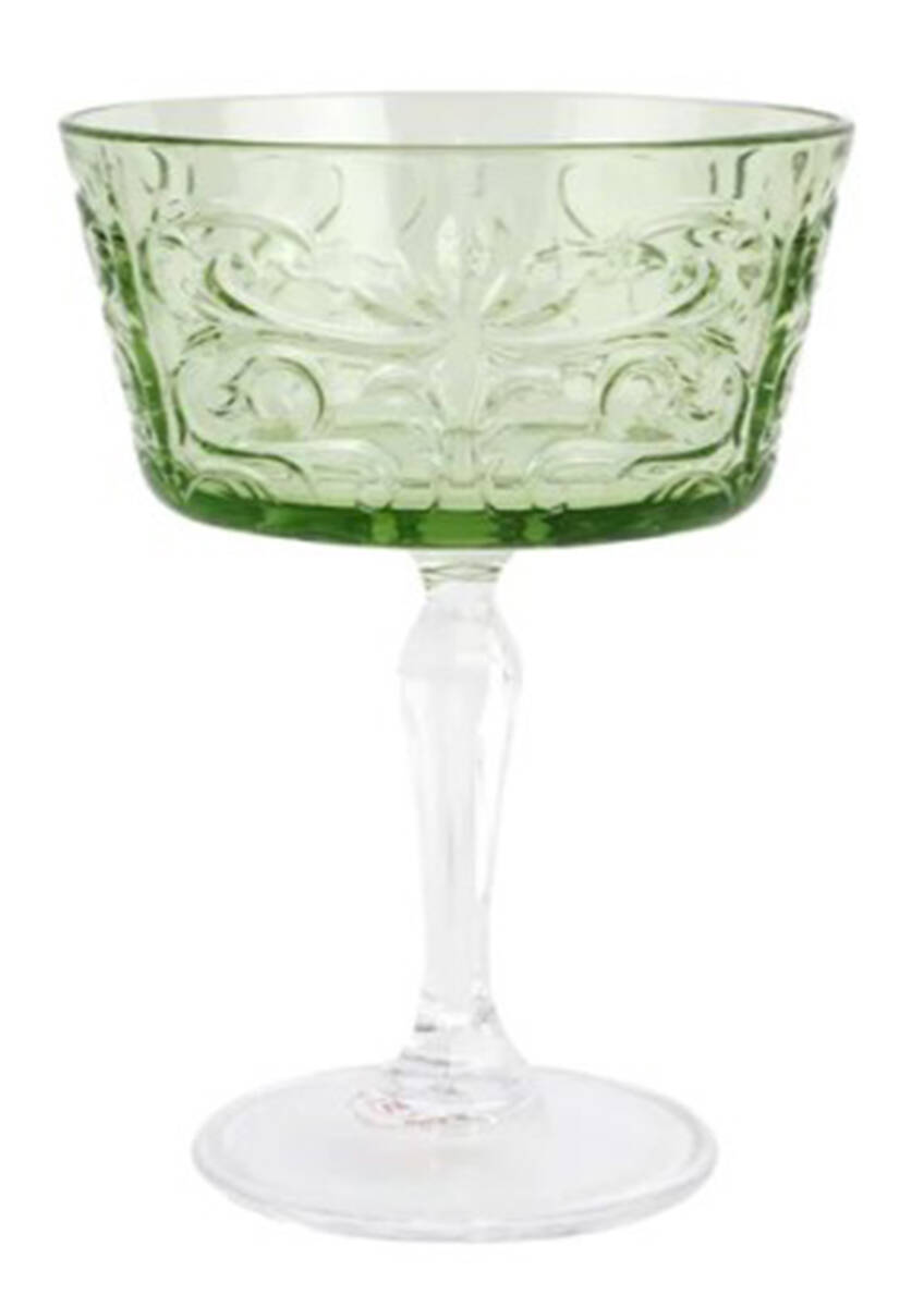Barocco Mint Green Champagne/Tall Sherbet by Vietri-1