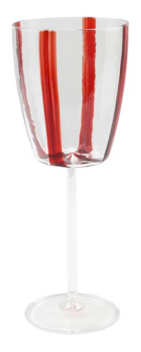Nuovo Stripe Red Wine by Vietri-1