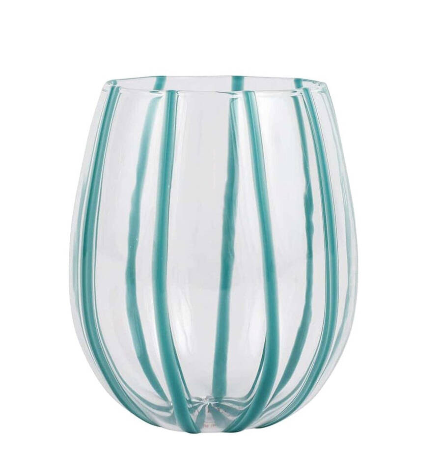 Nuovo Stripe Stemless Wine by Vietri-1