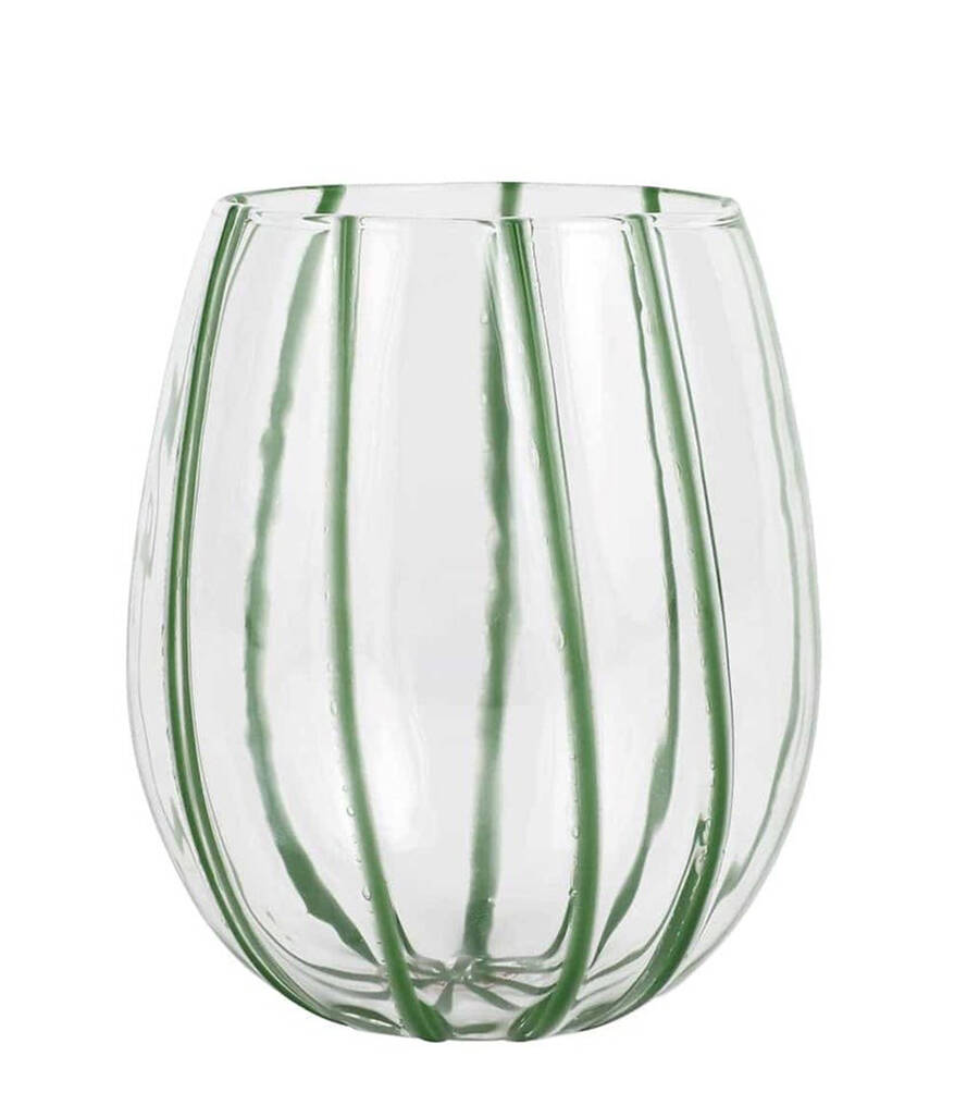 Nuovo Stripe Stemless Wine by Vietri-1