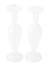 Nuovo Stripe 9" Single Light Candlestick - Set of 2 by Vietri-1