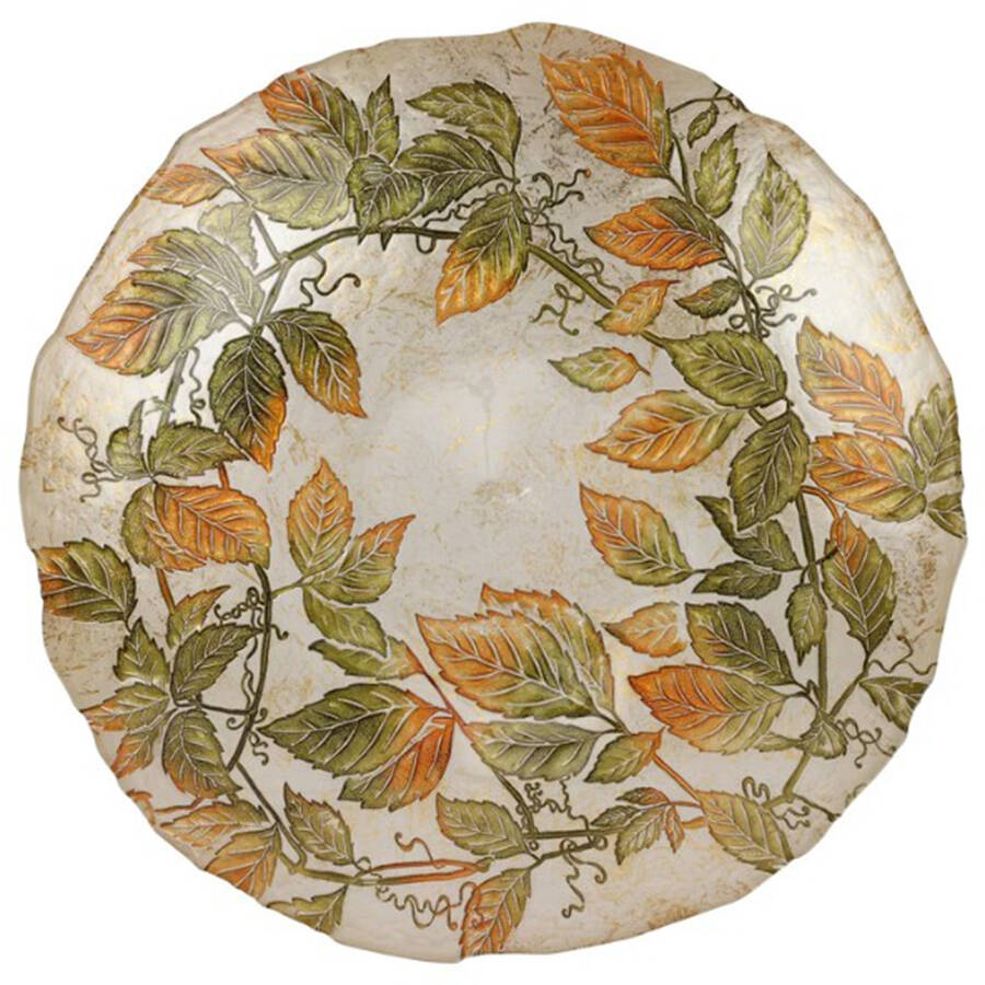 Autunno Glass 16" Round Serving Bowl by Vietri-1