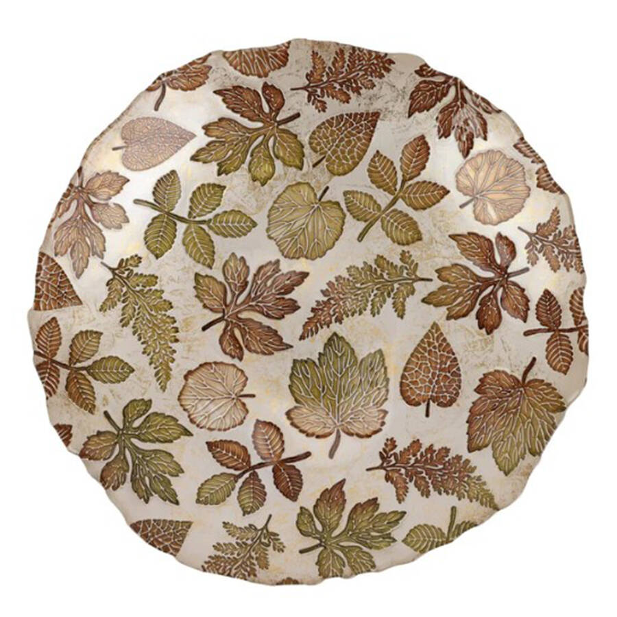 Autunno Glass 13" Round Serving Bowl by Vietri-1