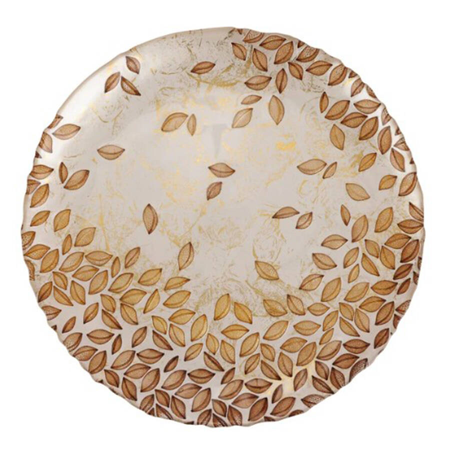 Autunno Glass 12" Round Platter by Vietri-1
