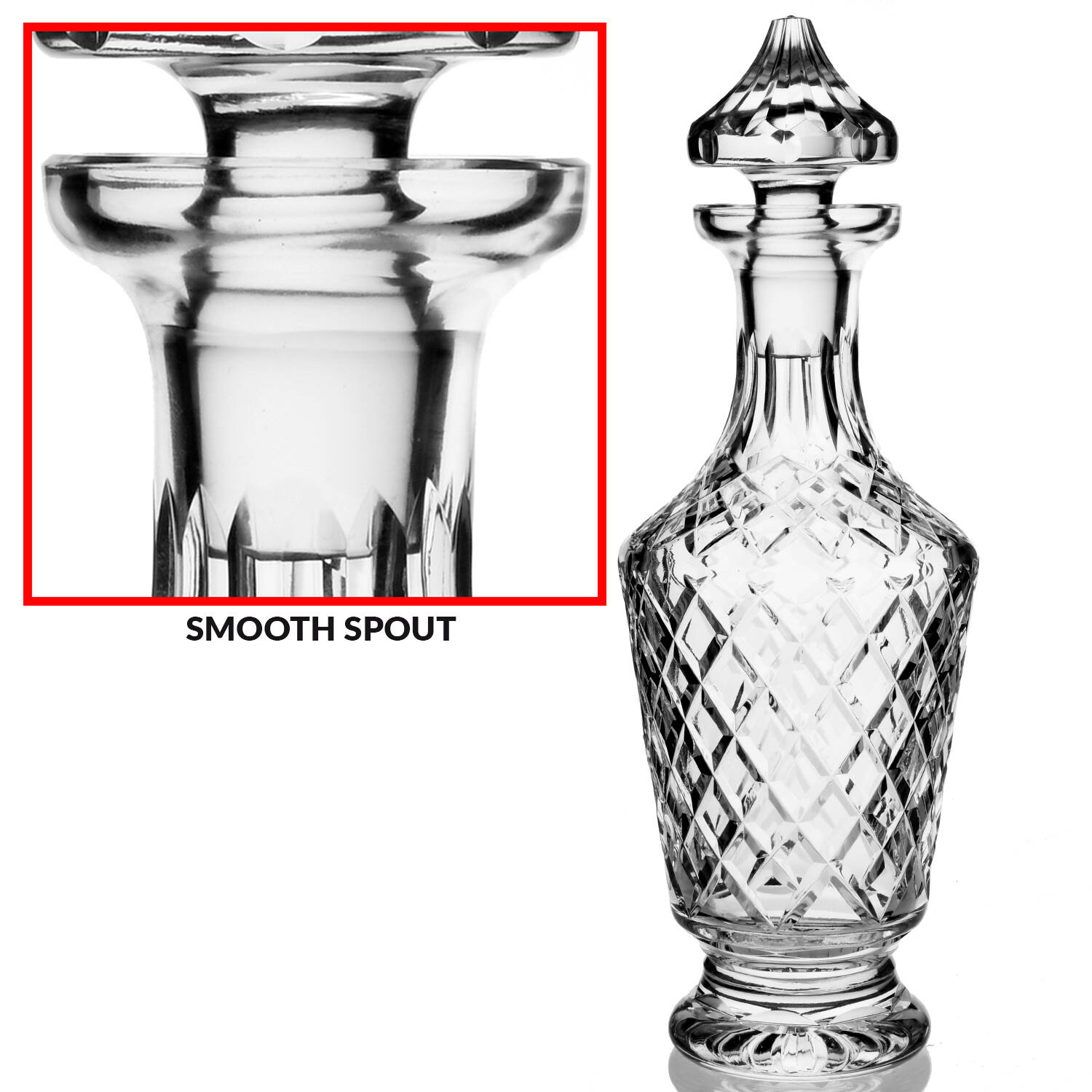 Adare (Cut) Wine Decanter & Stopper by Waterford Crystal-1
