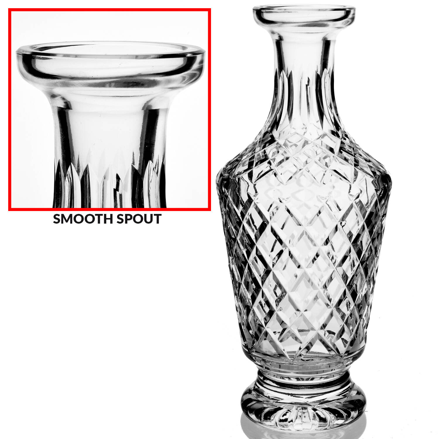 Adare (Cut) Wine Decanter No Stopper by Waterford Crystal-1