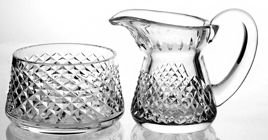Alana Creamer & Open Sugar Set by Waterford Crystal-1