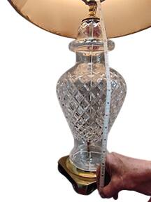 Alana 25" Electric Lamp & Shade by Waterford Crystal-1