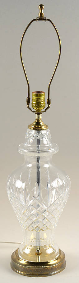 Araglin 26" Electric Lamp Base by Waterford Crystal-1
