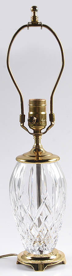 Araglin 21" Electric Lamp Base by Waterford Crystal-1