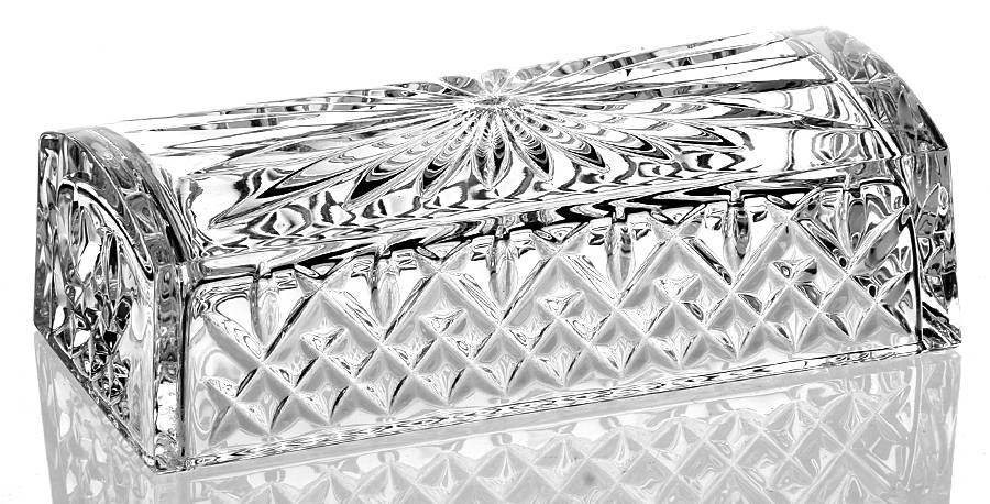 Araglin Lid for 1/4 Pound Butter by Waterford Crystal-1