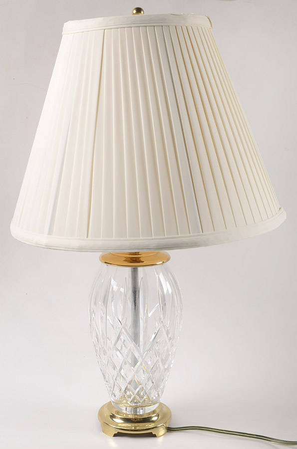Araglin 19" Electric Lamp & Shade by Waterford Crystal-1