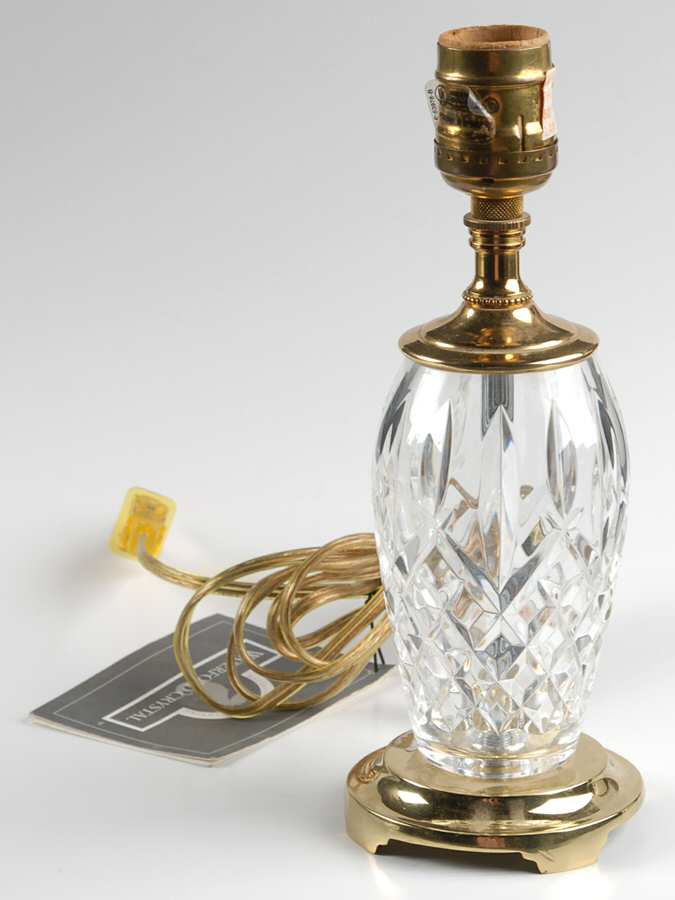 Araglin 9" Electric Lamp Base by Waterford Crystal-1