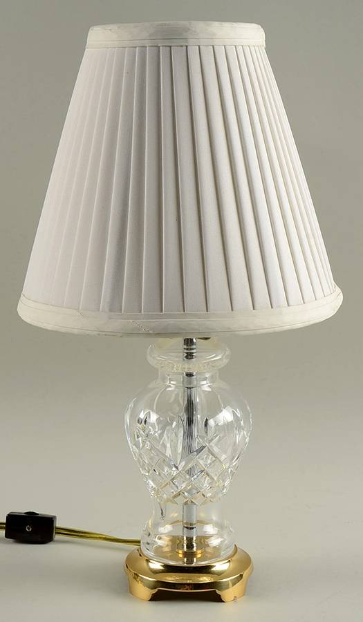 Araglin 10" Electric Lamp & Shade by Waterford Crystal-1
