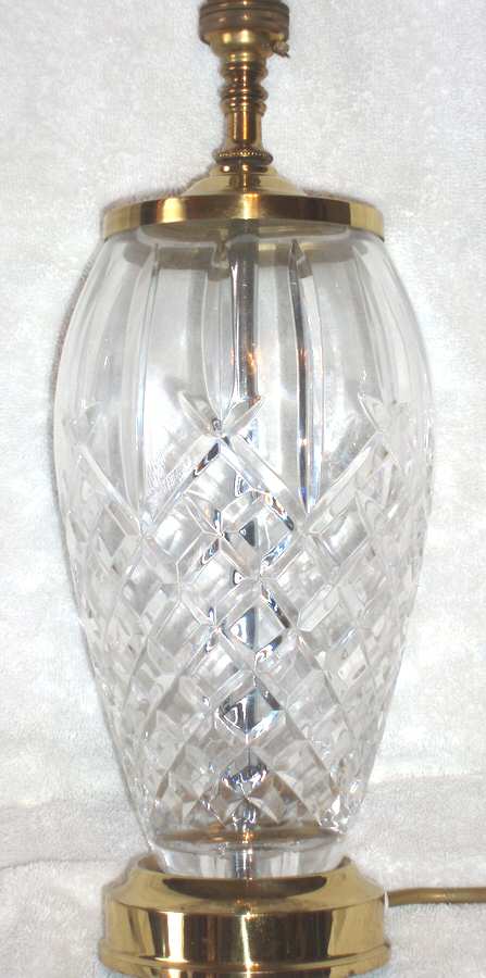 Araglin 13" Electric Lamp Base by Waterford Crystal-1