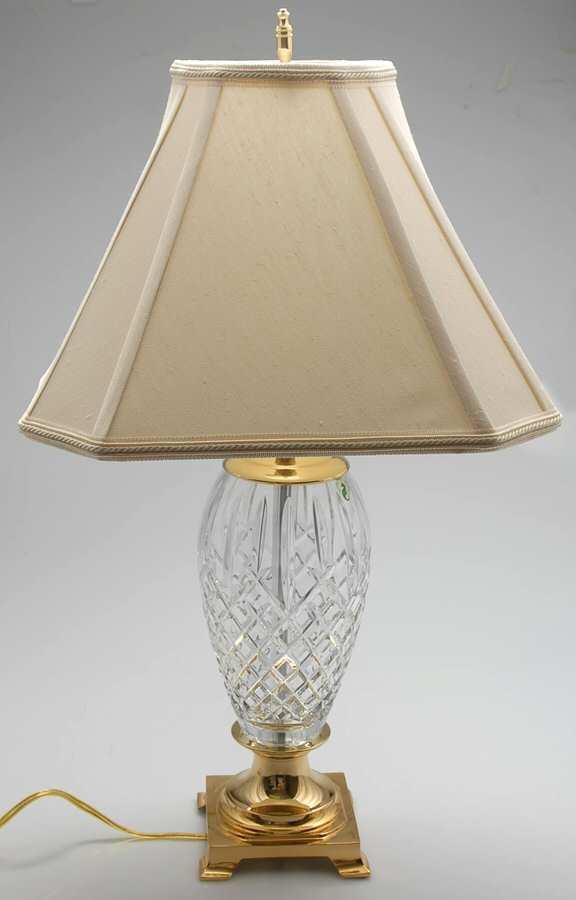Araglin 25" Electric Lamp & Shade by Waterford Crystal-1