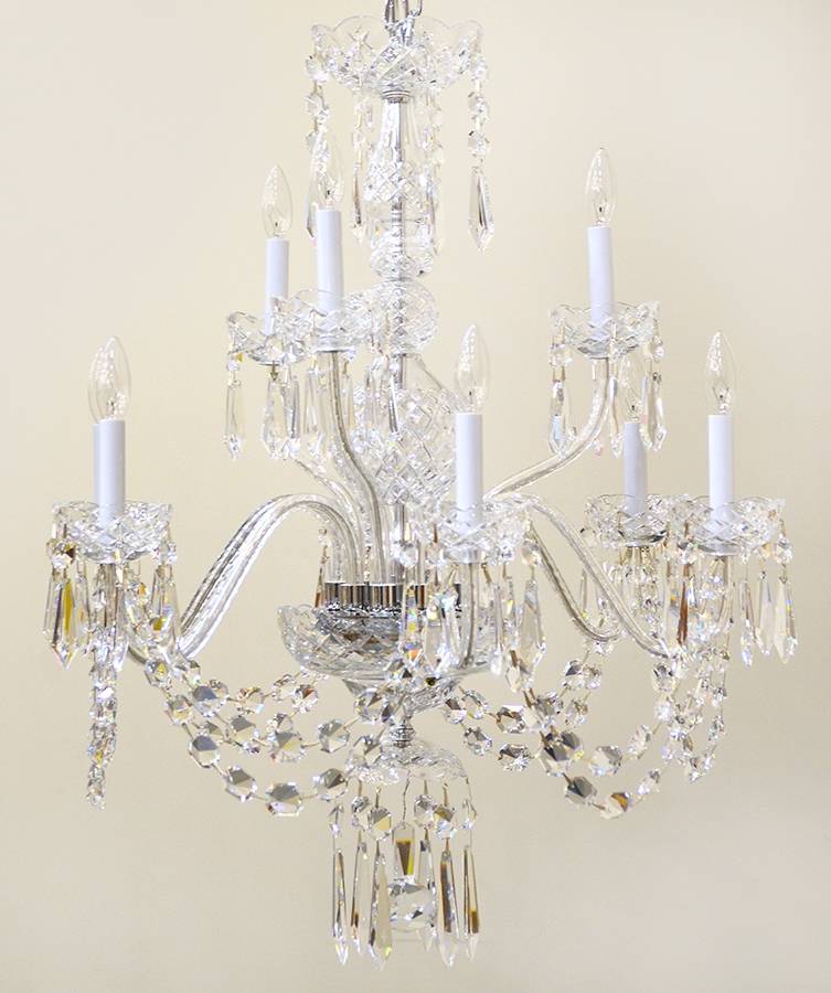 Ashbourne (Cut) 9 Arm Chandelier by Waterford Crystal-1