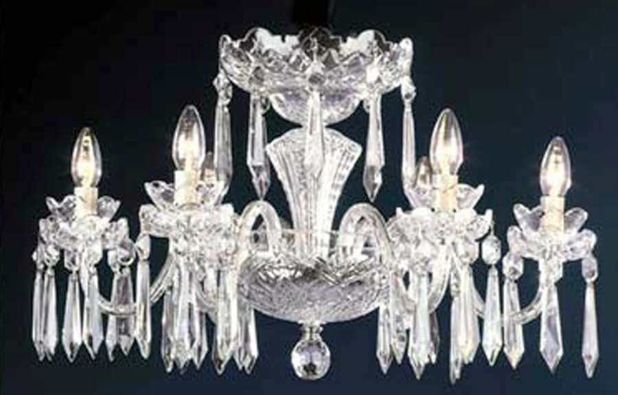 Ashbourne (Cut) 6 Arm Chandelier by Waterford Crystal-1