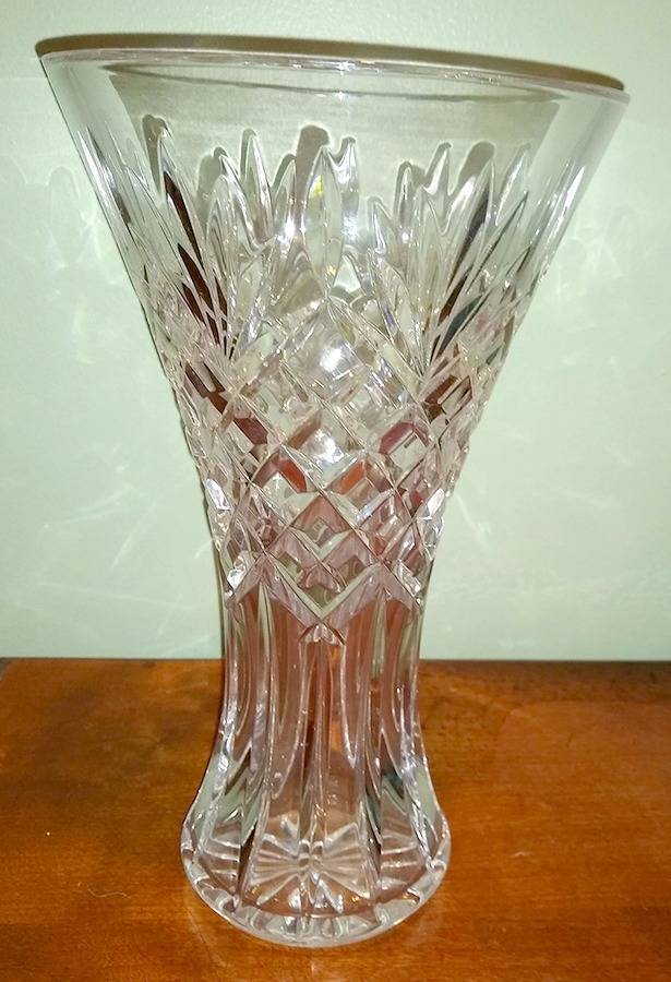 Ashbourne (Cut) 11" Flower Vase by Waterford Crystal-1