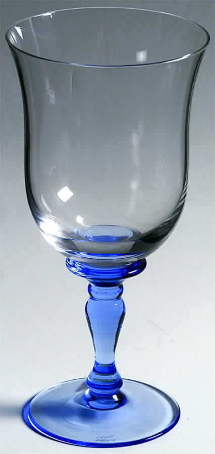 Bermuda Blue Water Goblet by Waterford Crystal-1